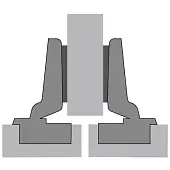 Комплекты петель Hettich Intermat петля hettich intermat полунакладная 110° push to open, d1,5 (евровинты)