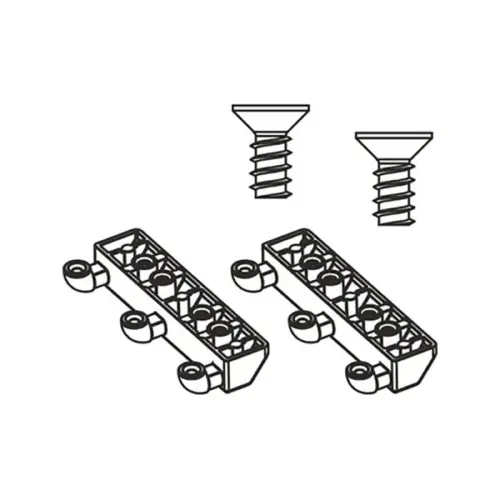 Комплектующие DTC крепление для фасада из узкой алюминиевой рамки для dtc top stay sq