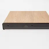 Планки Slotex планка угловая европодгиб правая 40 мм черная, slotex 