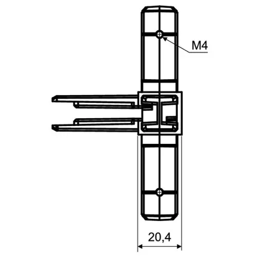 Система MODUS, латунь А21 уголок соединительный 5l, латунь, modus