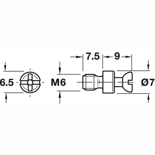 Hafele Rafix дюбель hafele rafix 7x16-22мм, двойной