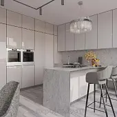 Фасадные панели EMDIWAY latte gloss, плита emdiway 2745 х 1220 х 18 мм