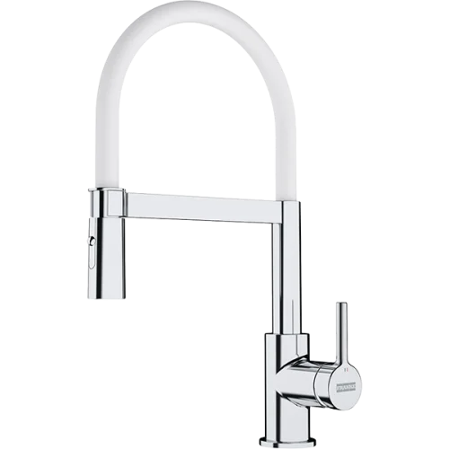 Смесители Franke смеситель кухонный franke lina semi-pro, хром/белый