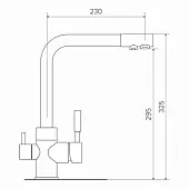 Смесители Распродажа смеситель кухонный tolero high duo с фильтрацией, черный