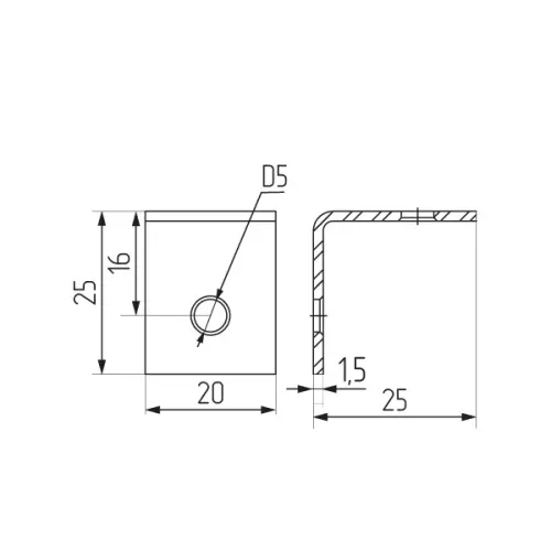 Мебельные уголки уголок мебельный 25х25х20 мм