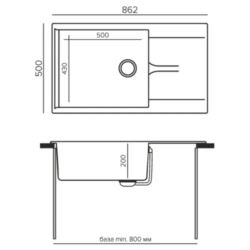 Мойки Polygran мойка polygran модель gals 862 кремовый