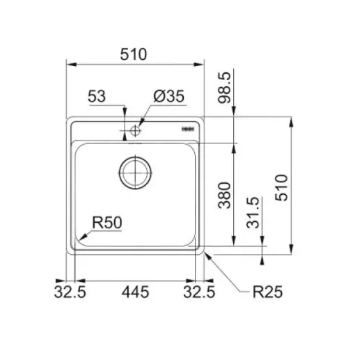 Мойки кухонные Распродажа мойка кухонная franke bell модель bcx 210-51 tl полированная