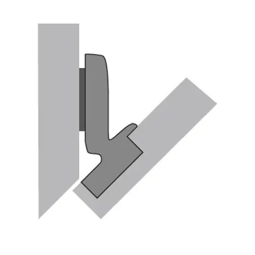 Петли мебельные Hettich Комплекты (Германия) петля hettich intermat угловая -45° без доводчика, d1,5 (евровинты)