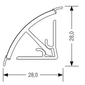 Бортики для столешниц бортик для столешницы  113 дуб небраска натуральный, 4,1м