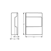 Навески для шкафов крышка для навеса camar аналог, белый, правая