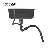 Мойки кухонные Avivacom мойка кухонная avivacom модель nb5045, нано черный