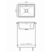 Мойки кухонные Распродажа мойка кухонная tolero модель blade 550 грей