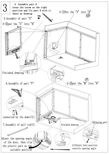 Решение для угловых тумб волшебный уголок encanto magic corner в модуль 900-1000 мм, поворотно выдвижной, левый, серый