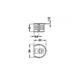 Hafele Rafix стяжка hafele rafix 20, коричневая