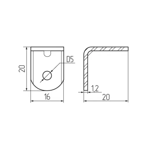 Мебельные уголки уголок крепежный, вишня, металл/пластик